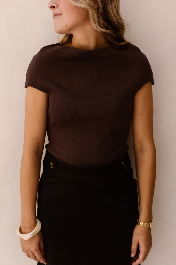 Ziza top brown