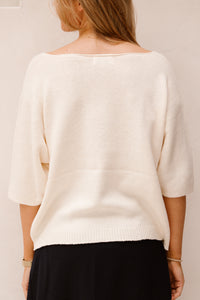 Sandra top off white