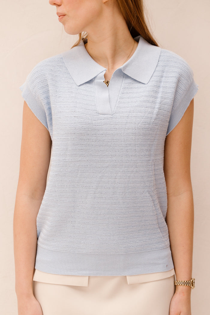 Karin top light blue
