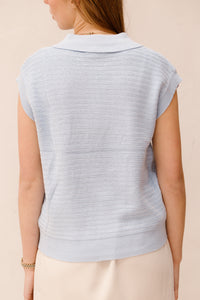 Karin top light blue