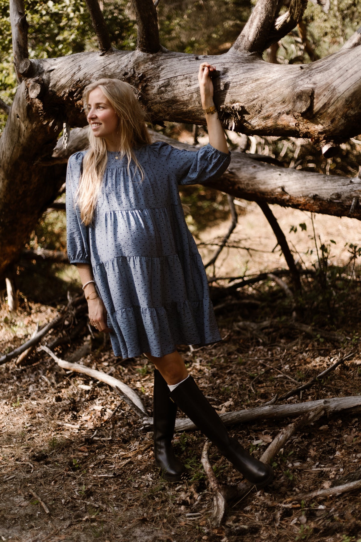 Veerle Dots Dress Blau