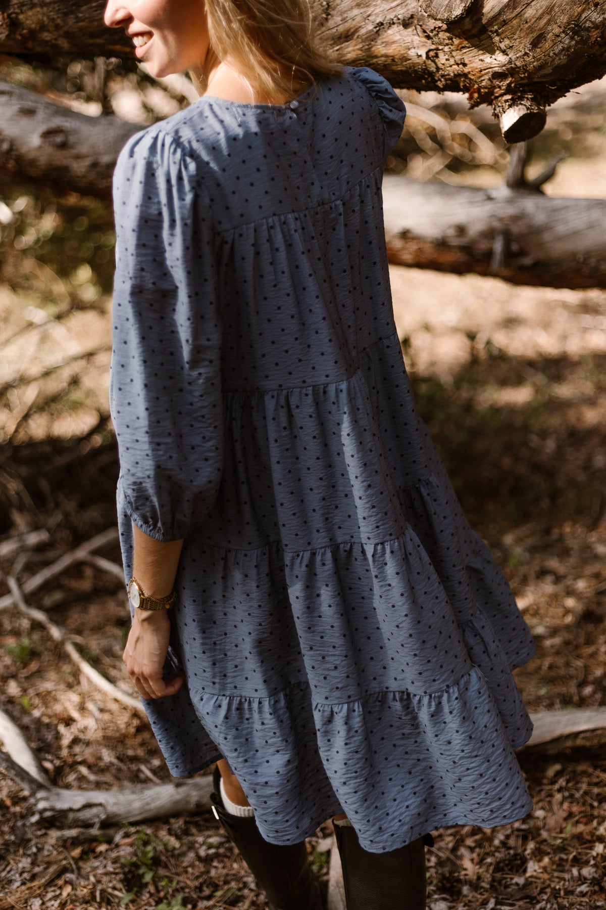 Veerle Dots Dress Blue