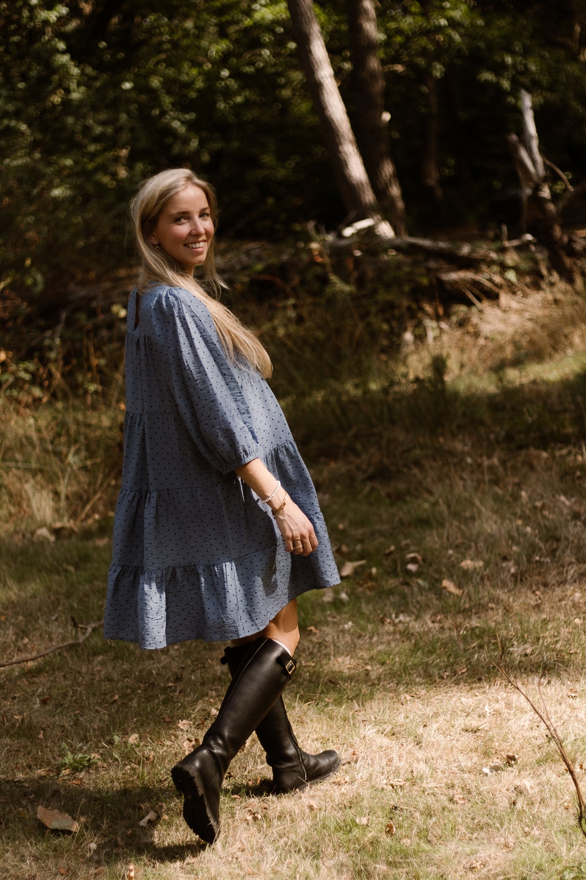 Veerle Dots Dress Blau