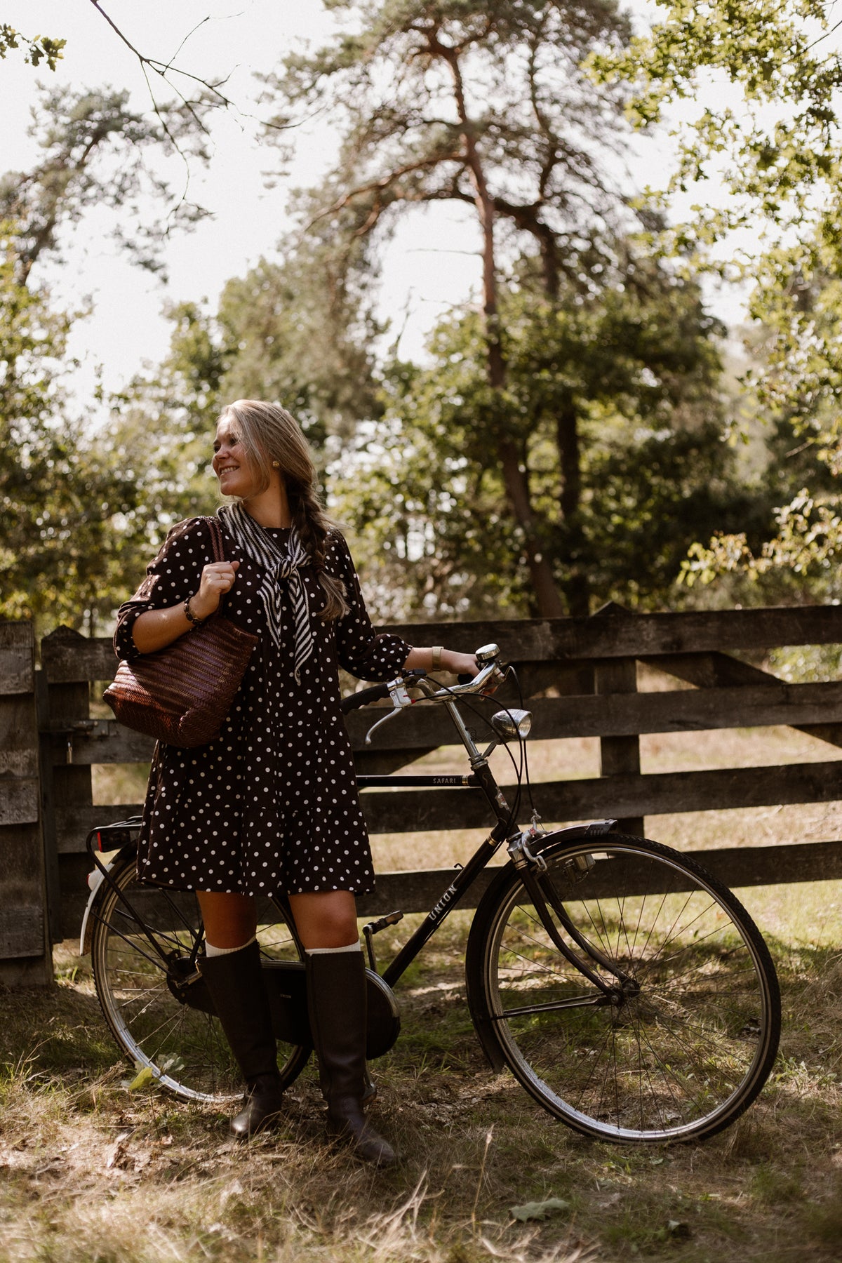 Veerle Dots Dress Braun