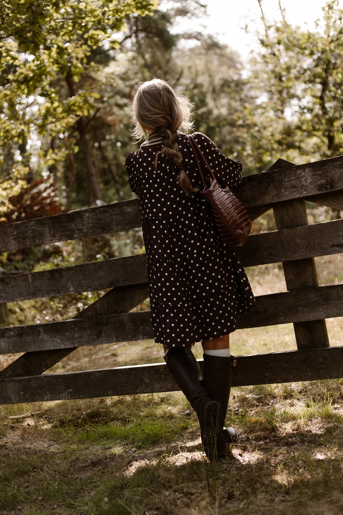 Veerle Dots Dress Braun