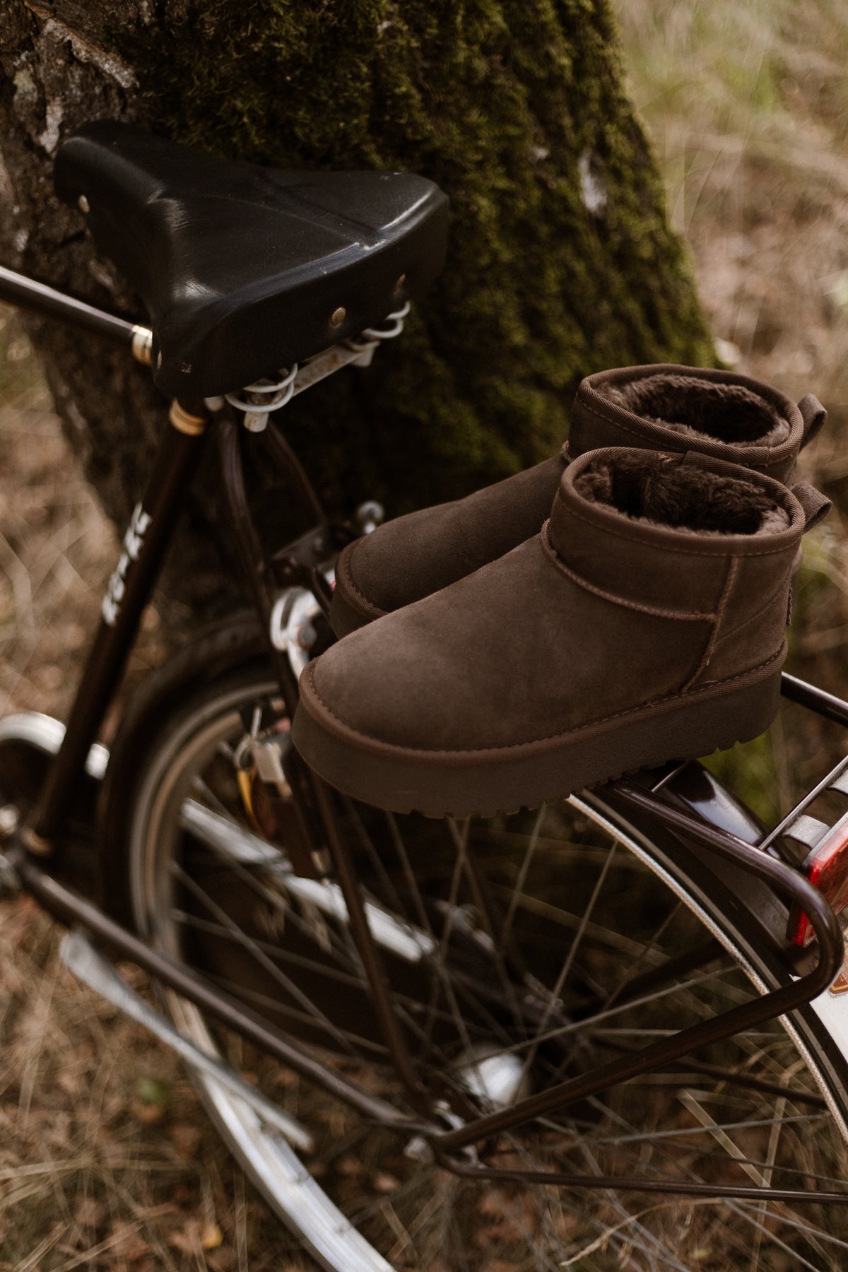 Teddy Suede Boots Brown