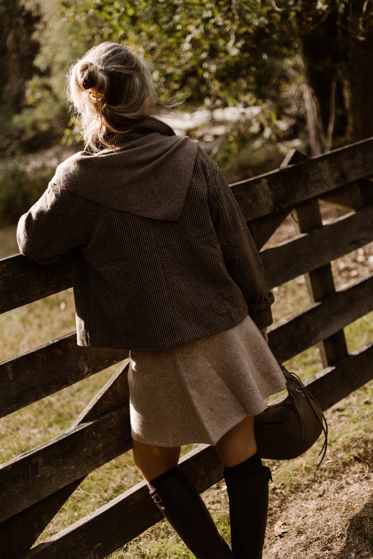 Gisa Knit Skirt Sand Melange