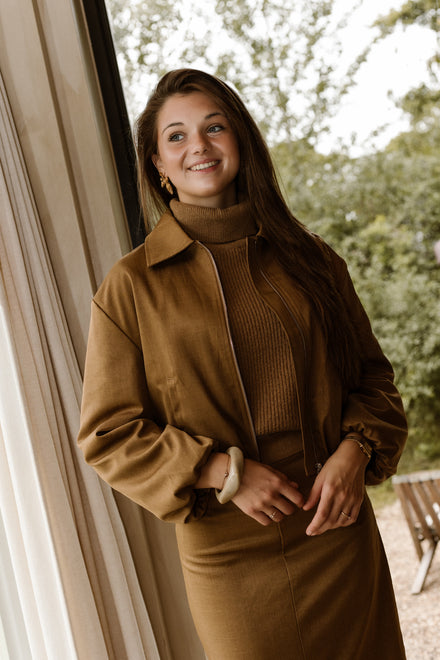 Marit Bomber Jacket Camel