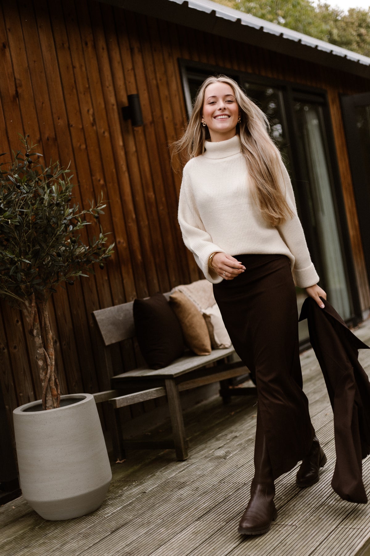 Agatha Skirt Dark Brown