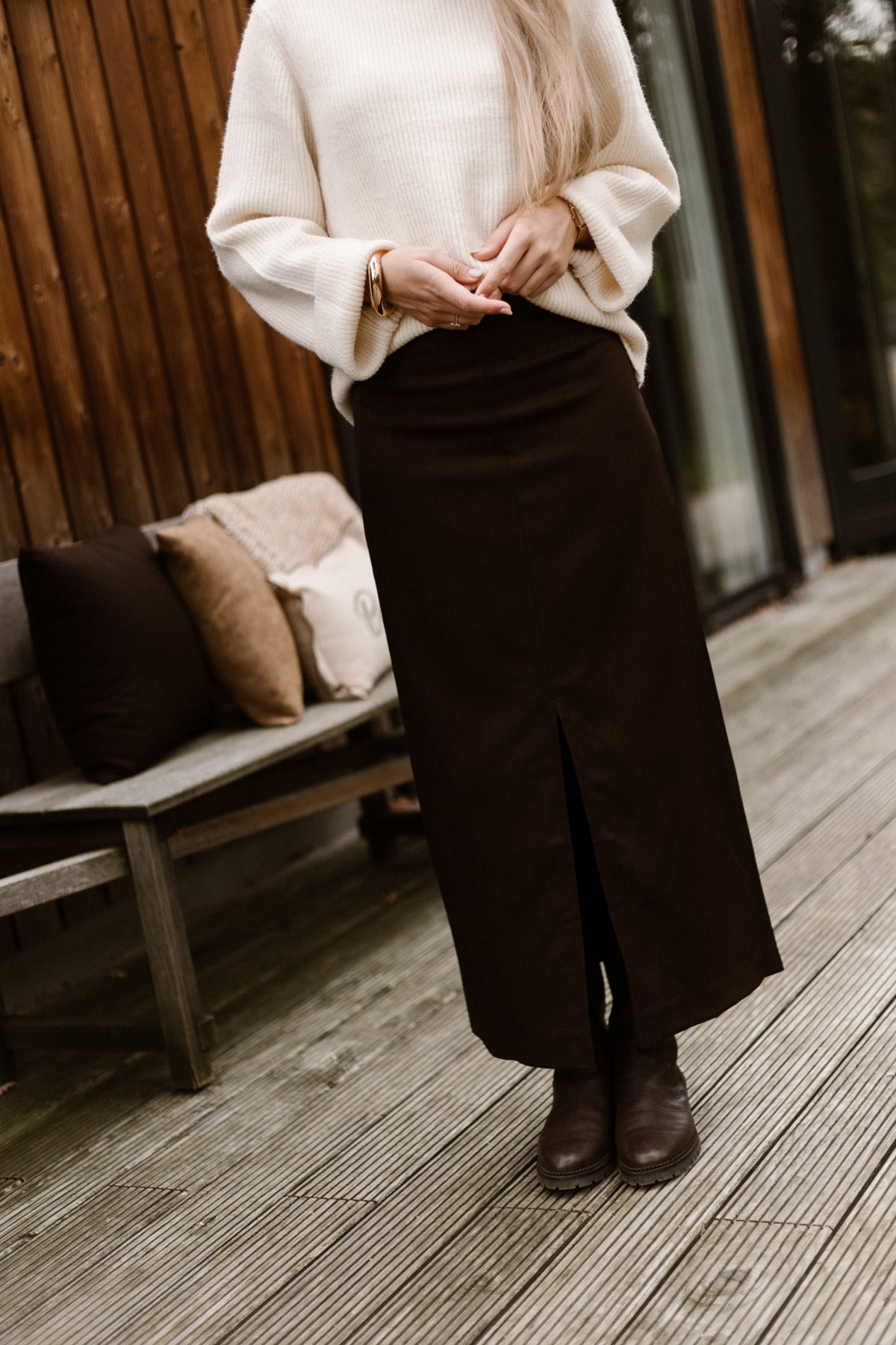 Agatha Skirt Dark Brown