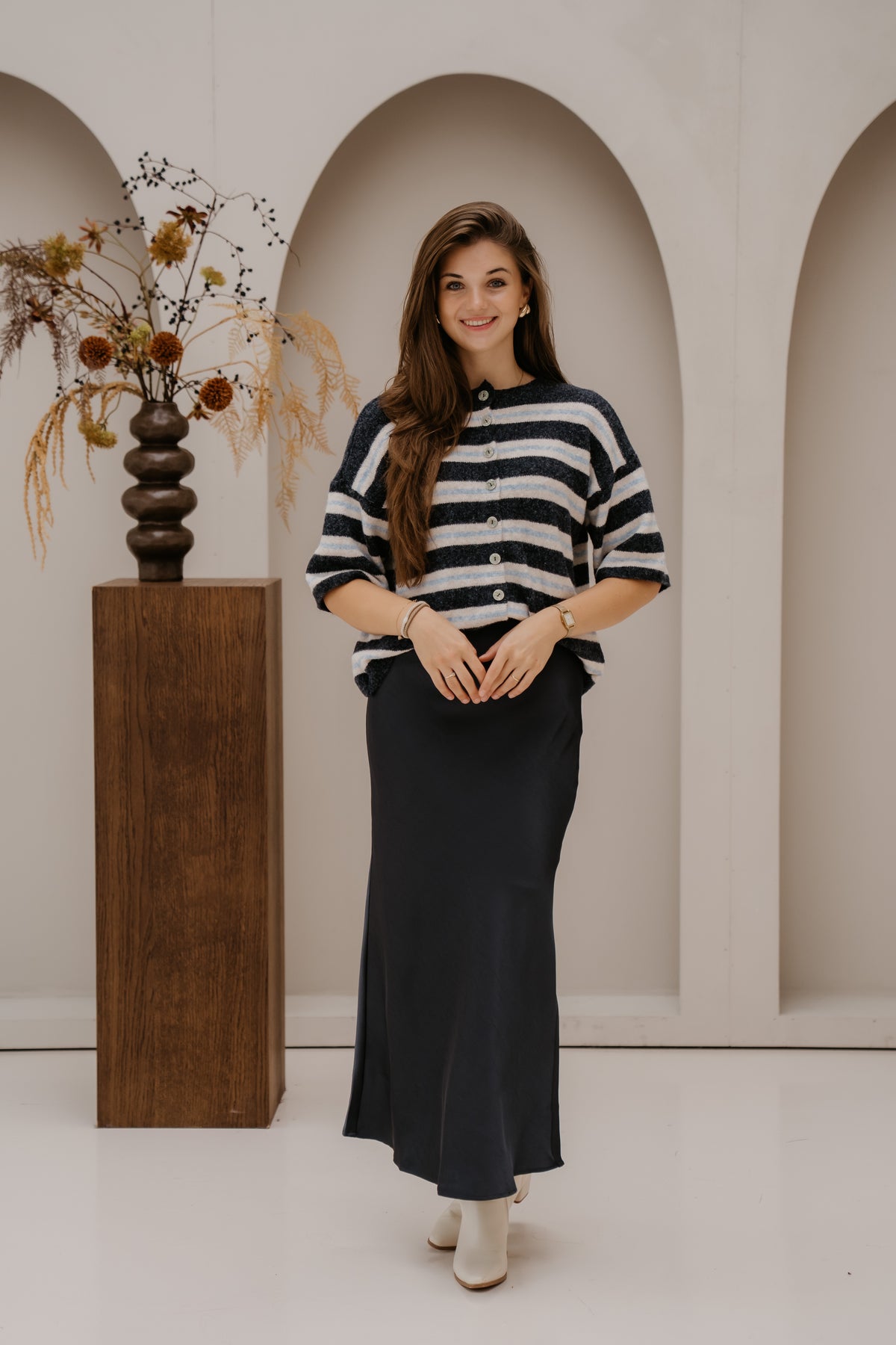 Loe top stripe blue