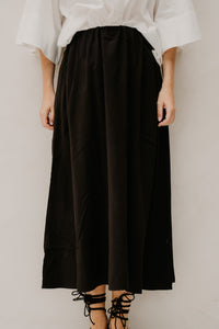 Objfia HW Midi Skirt Black