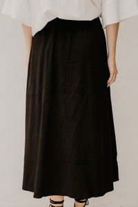 Objfia HW Midi Skirt Black