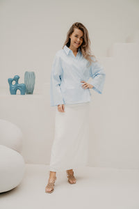 Tila stripes blouse blue/white