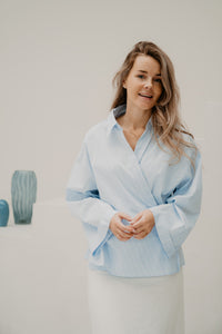 Tila stripes blouse blue/white