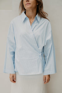 Tila stripes blouse blue/white