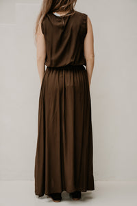 Tanja Long Skirt Brown