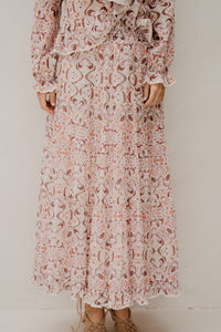 Asta Paisley Dance Skirt Rose