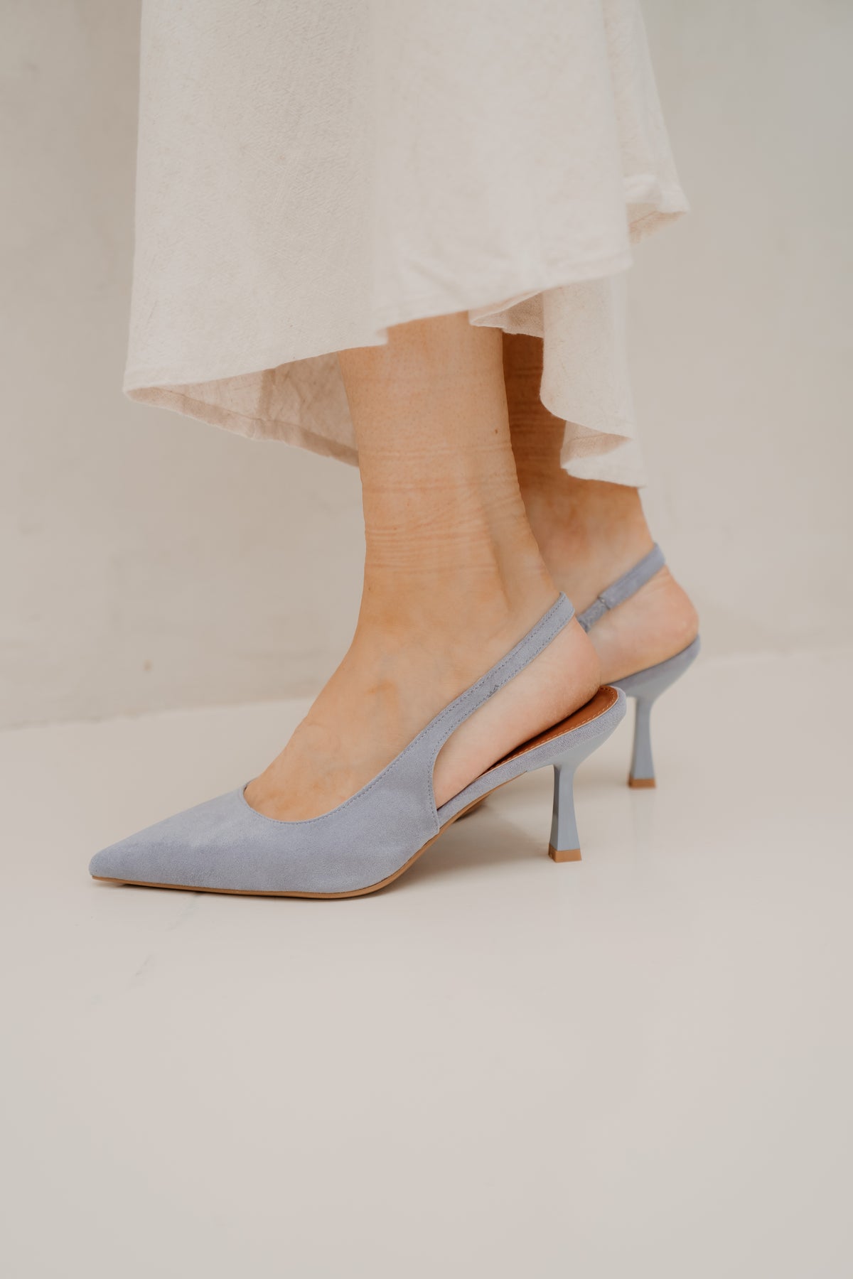 Aruba slingback licht blauw