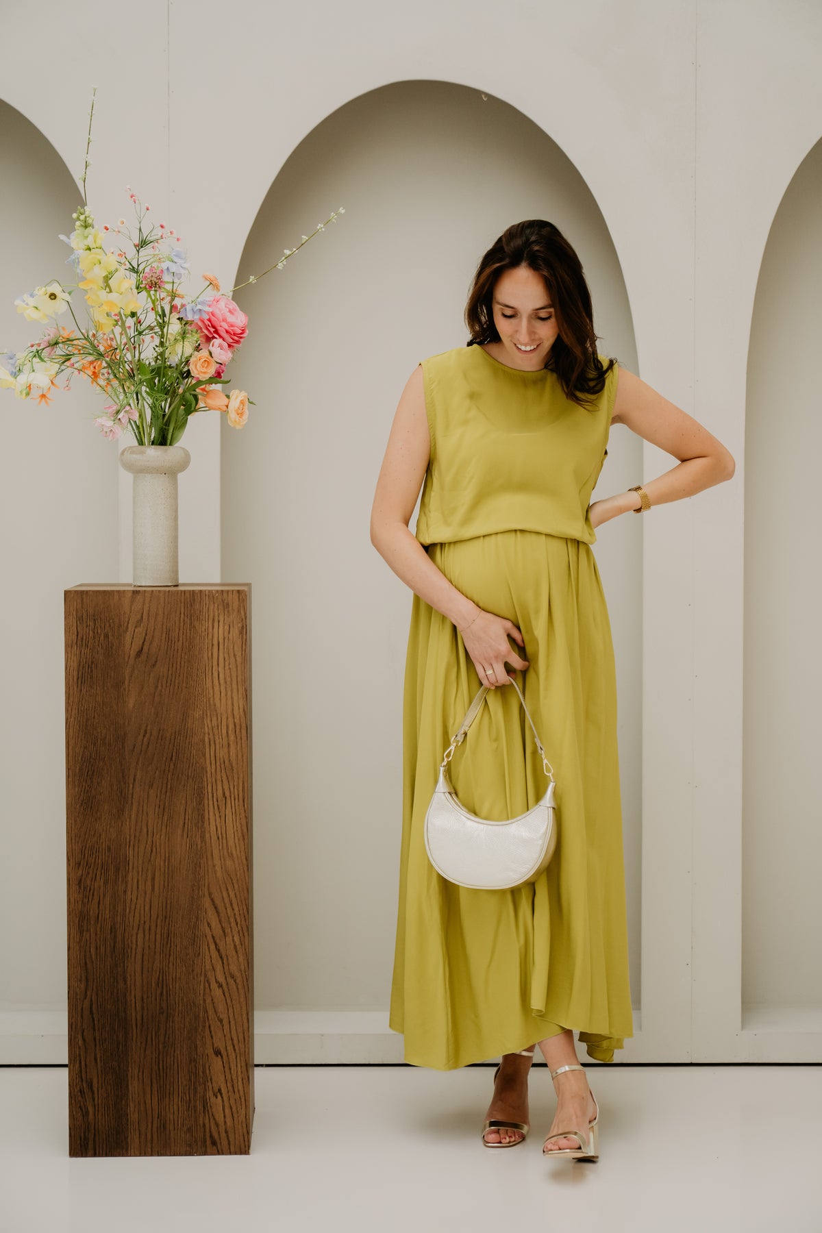 Tanja Long Skirt Lime
