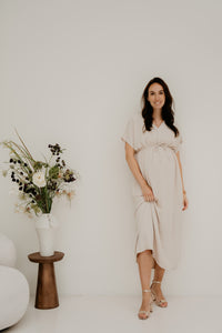 Tala Midi Dress Beige