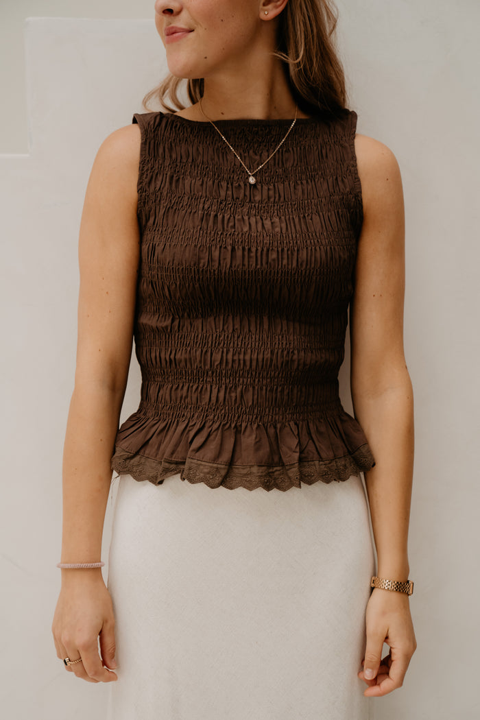 Smock top bruin