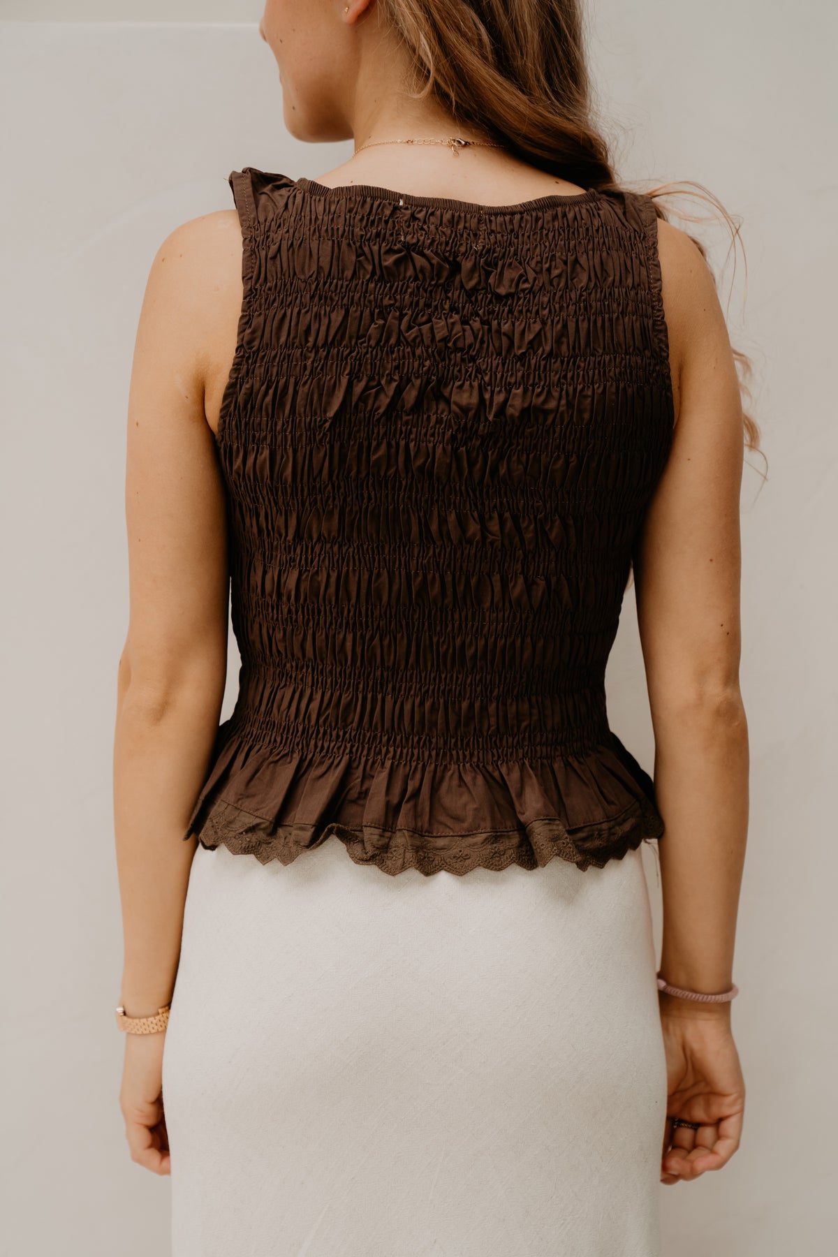 Smock top bruin
