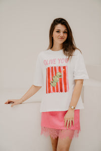Polly kanten rokje roze