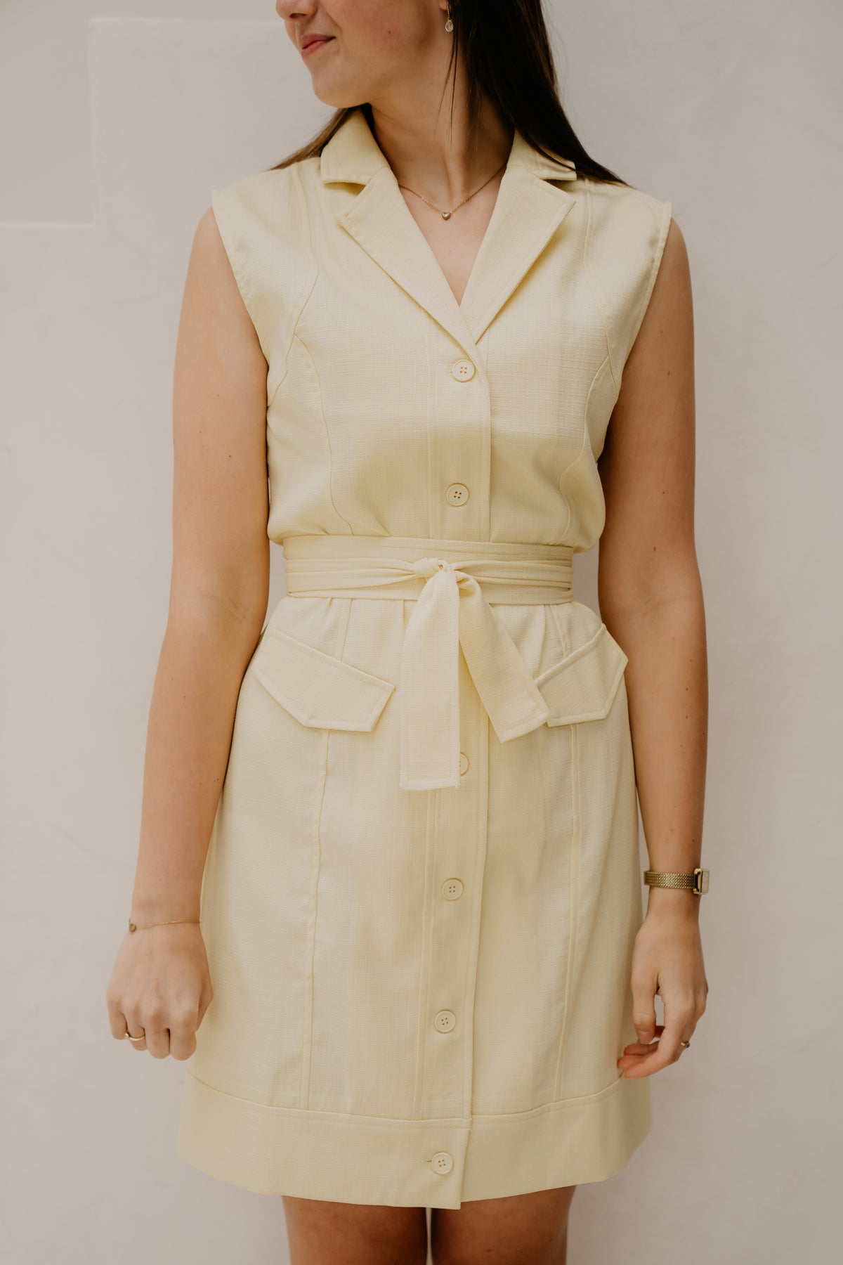 Pip dress geel