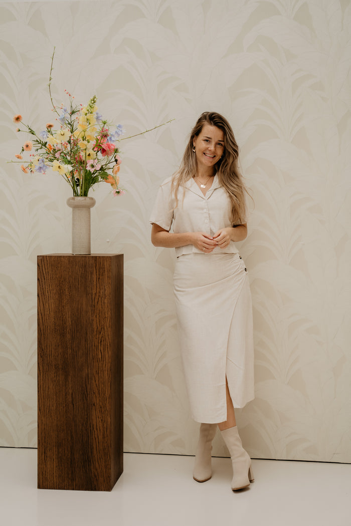 Wijntje Skirt Linnen Beige