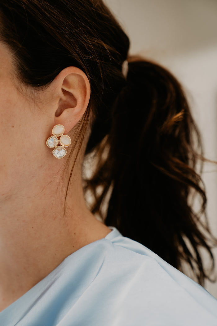 BOW19 Earring Hazel pearl