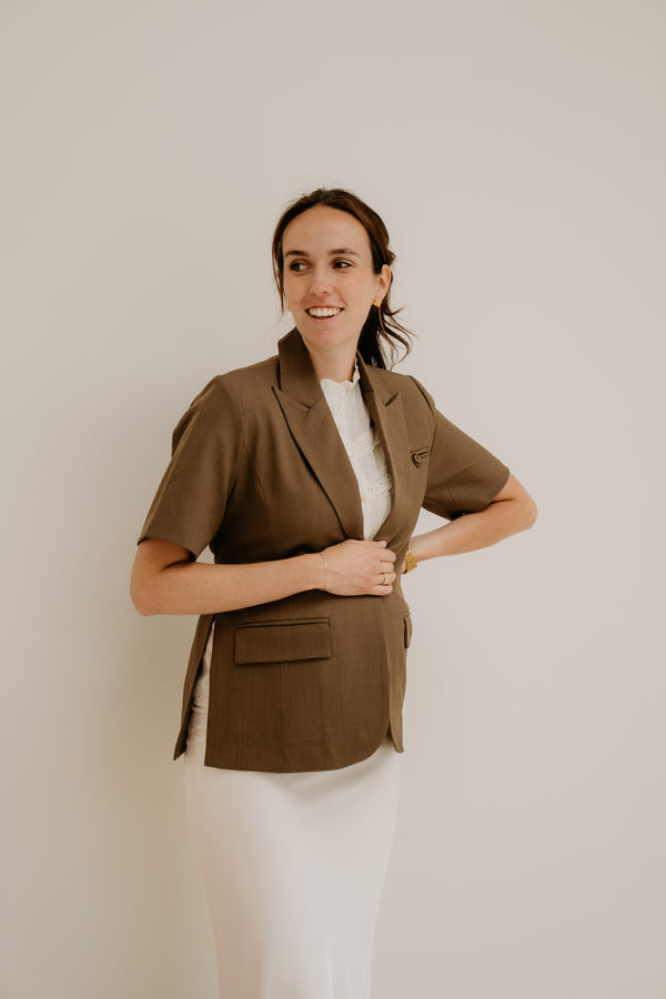 Wies blazer bruin