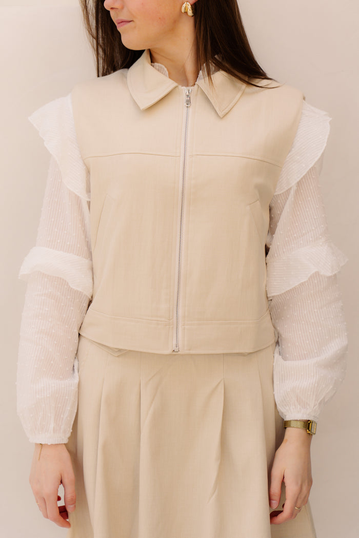 Maily gilet beige