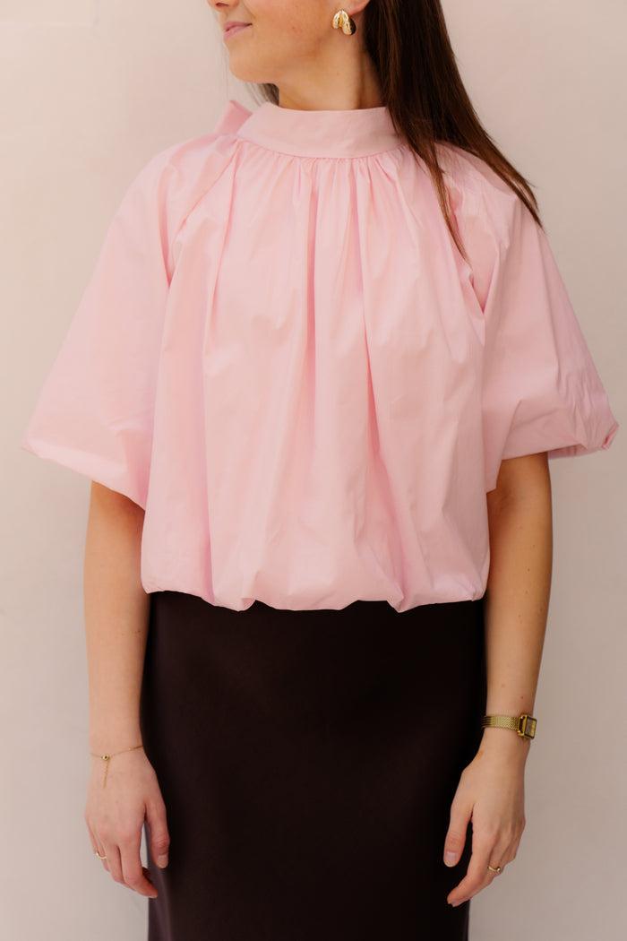Madelin Blouse Bow Pink