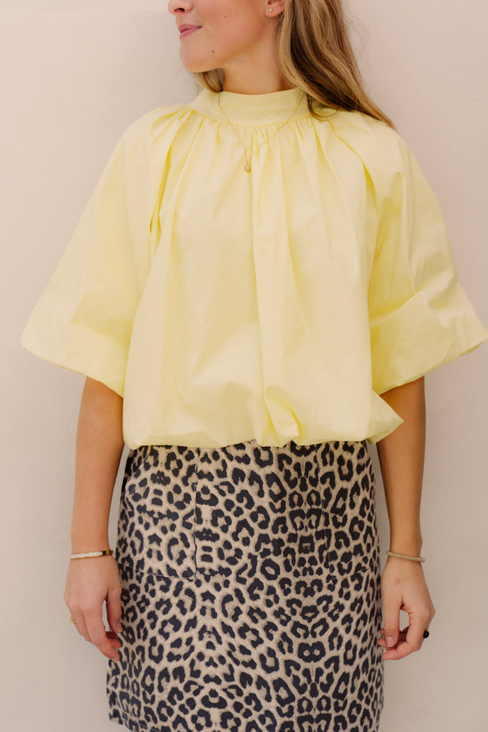 Madelin Blouse Bow Yellow