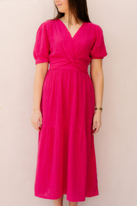 Odoumilo jurk framboise