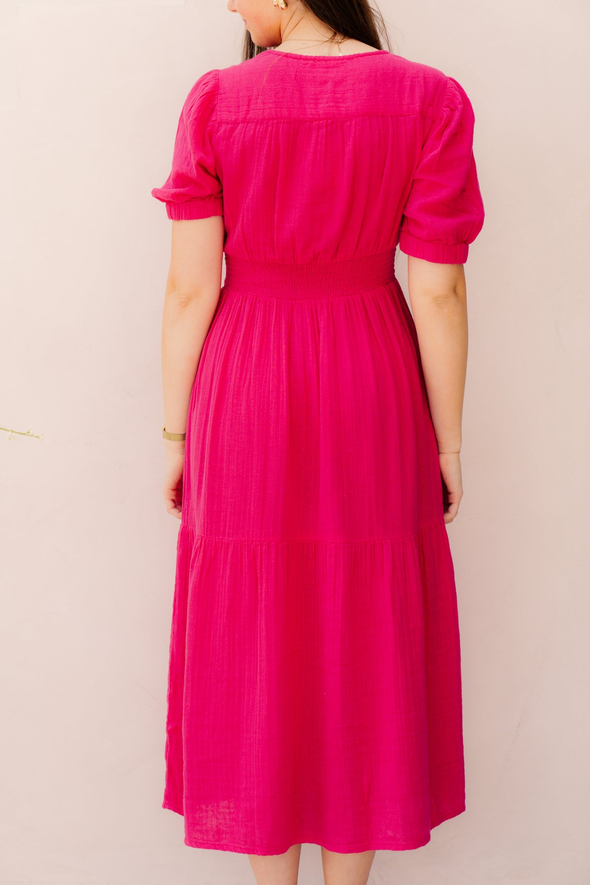 Odoumilo jurk framboise