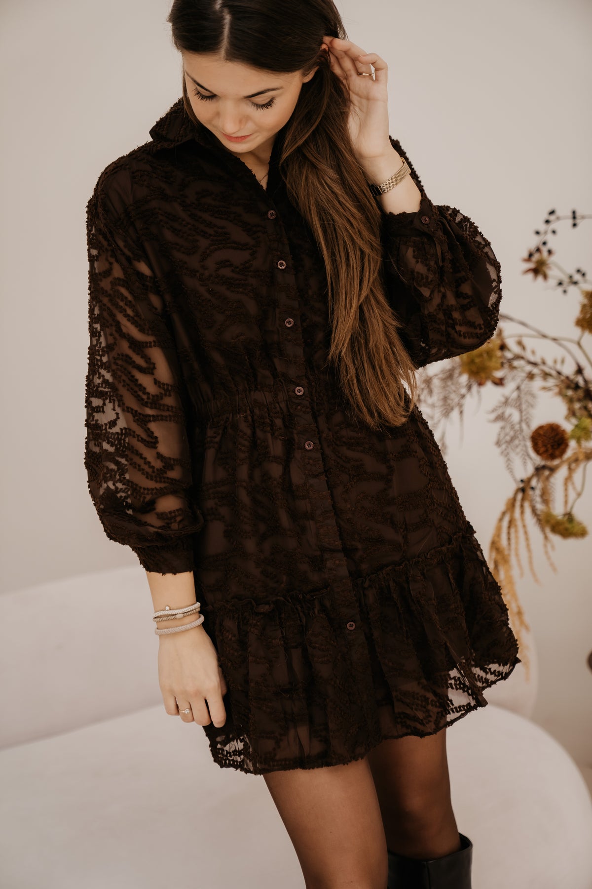 Elfie dress choco