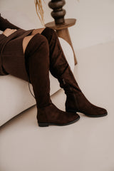 Ravello Overknee boots stretch Brown