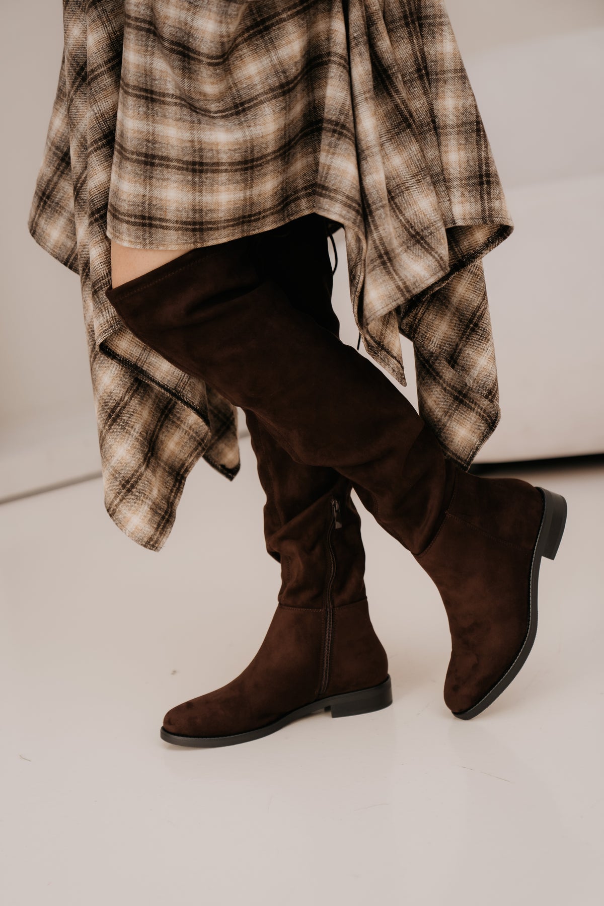 Ravello Overknee boots stretch Brown