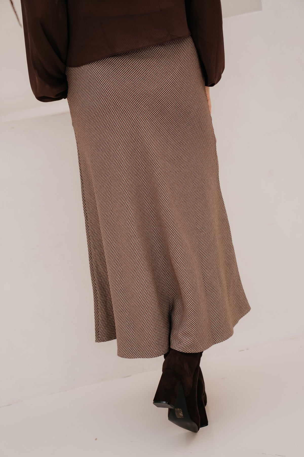 Cato skirt ruit bordeaux