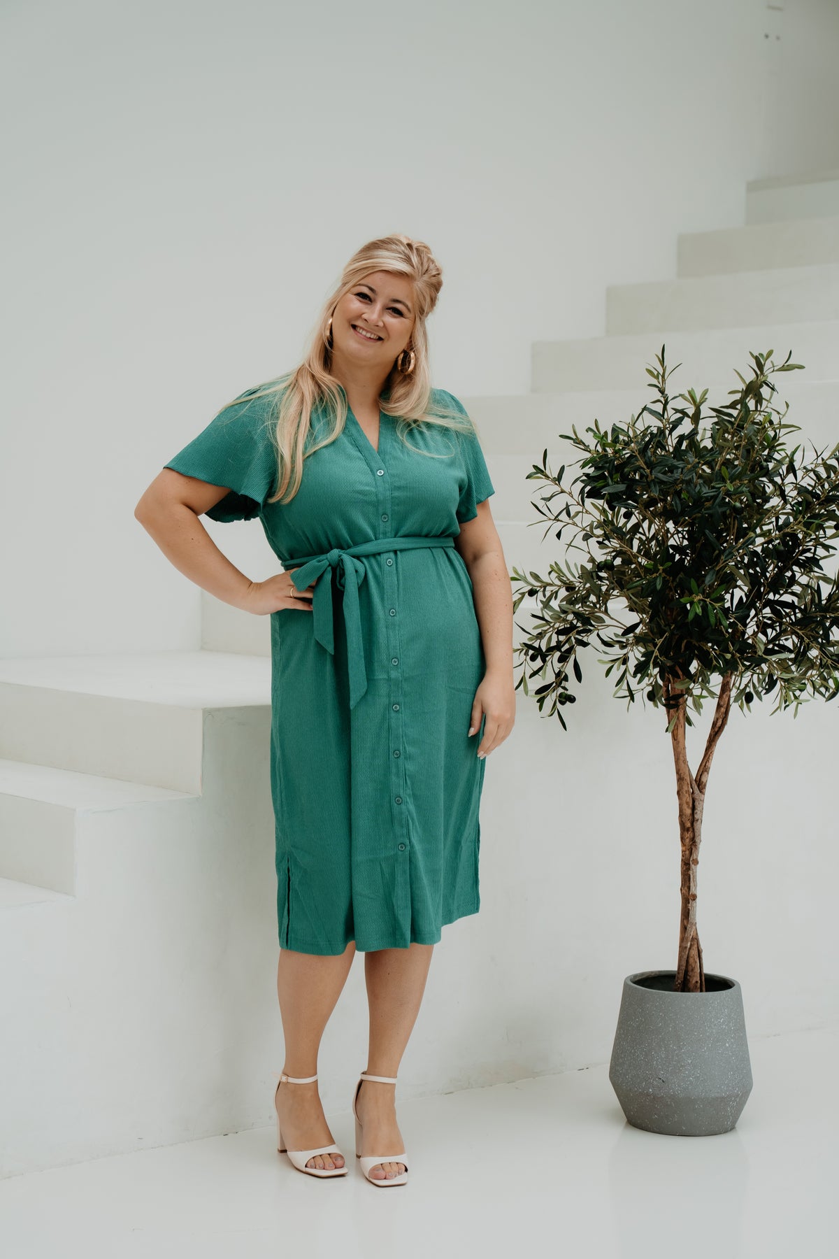 Manola Dress Vintage Green