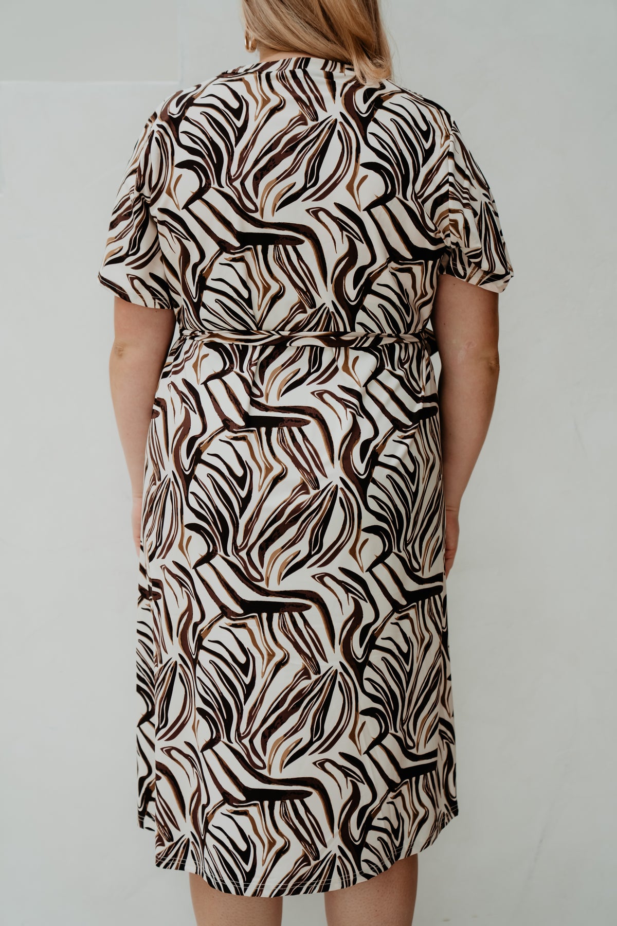 Alani Kleid sand/dunkelbraun