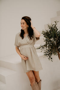 Sara jurkje taupe