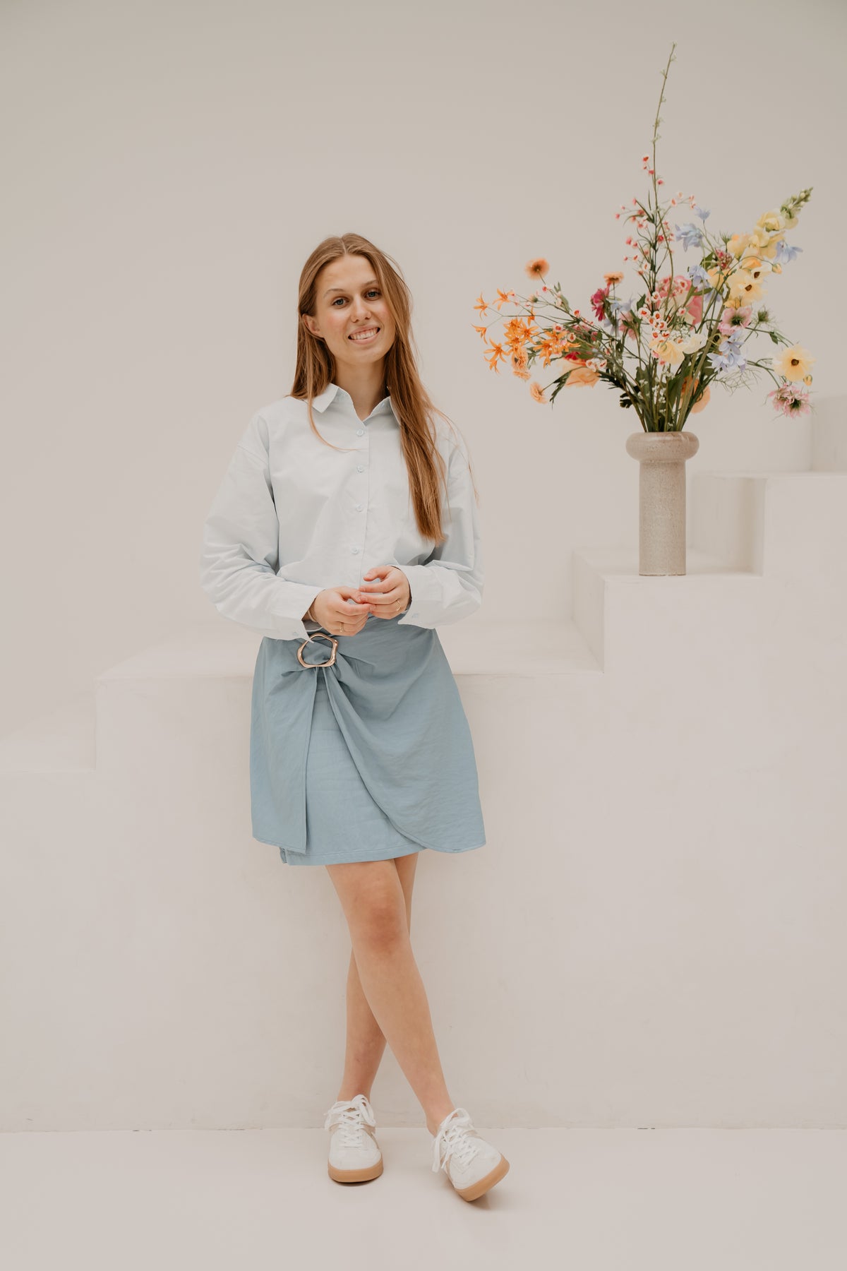 Sofie rok blauw