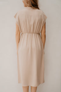Sterne Kleid beige