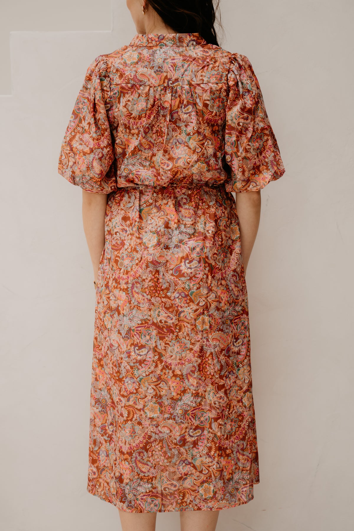 Sylvie Kleid durchgeknöpft Paisley
