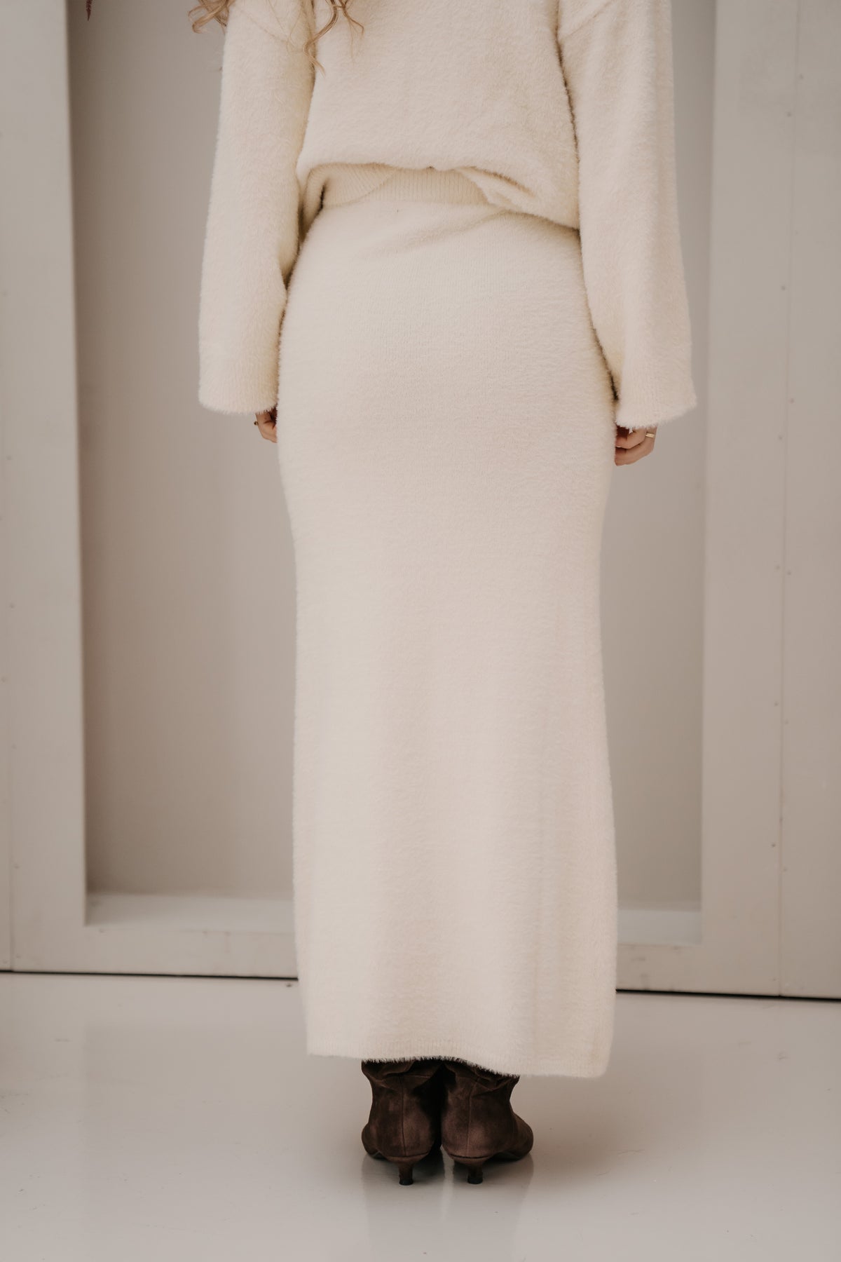 Marilyn knitted skirt Off-white