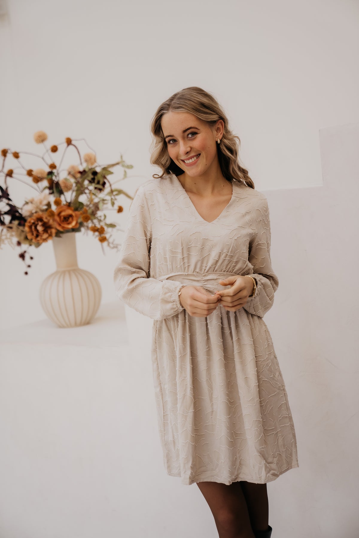 Cristel dress off white