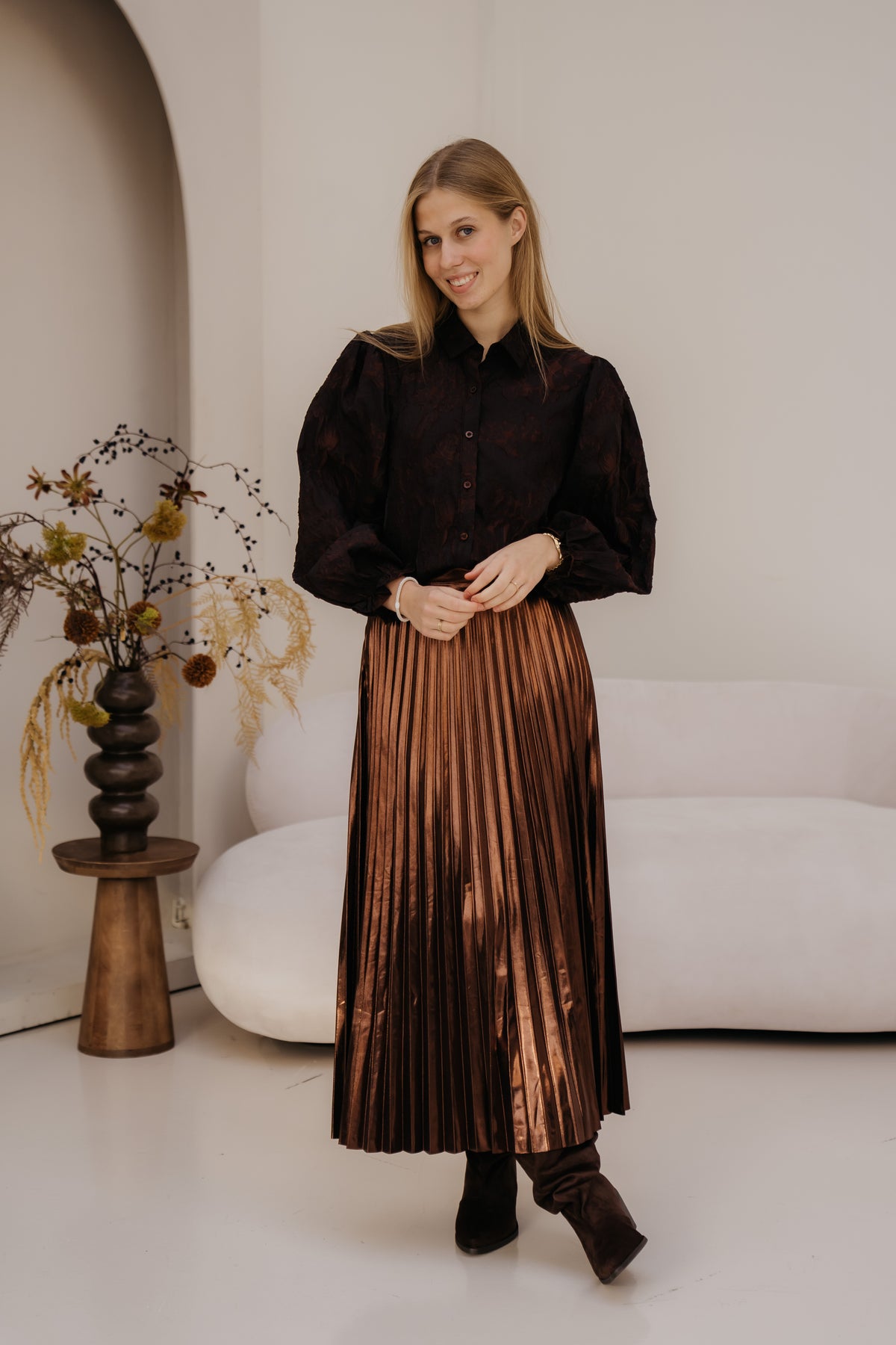 Donna blouse Dark Brown